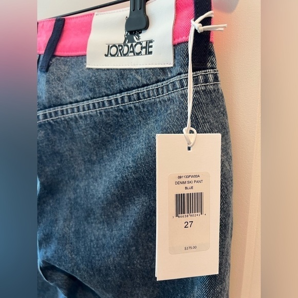 Jordache Light Acid Wash Denim Ski Pant NWT - Picture 11 of 16